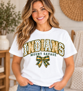 Mount Savage Indians Patchwork Bow White T-Shirt