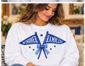 Windber Ramblers Vintage Pennants White Crewneck